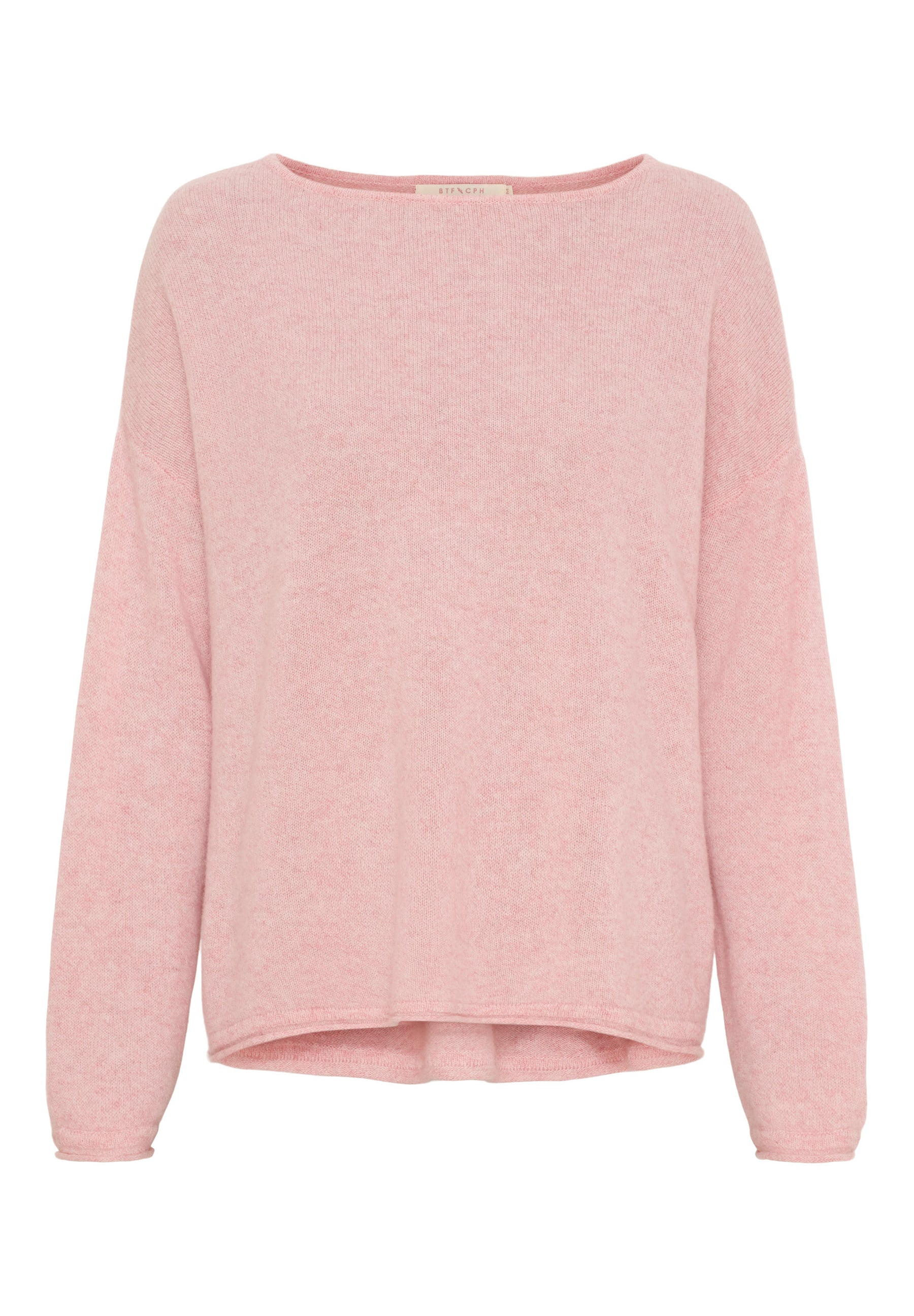 BTFCPH Eksklusiv oversized pullover i 100% cashmere Pullovers Quartz Pink Melange