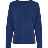 BTFCPH Eksklusiv pullover i 100% cashmere Knit Dark Blue Melange