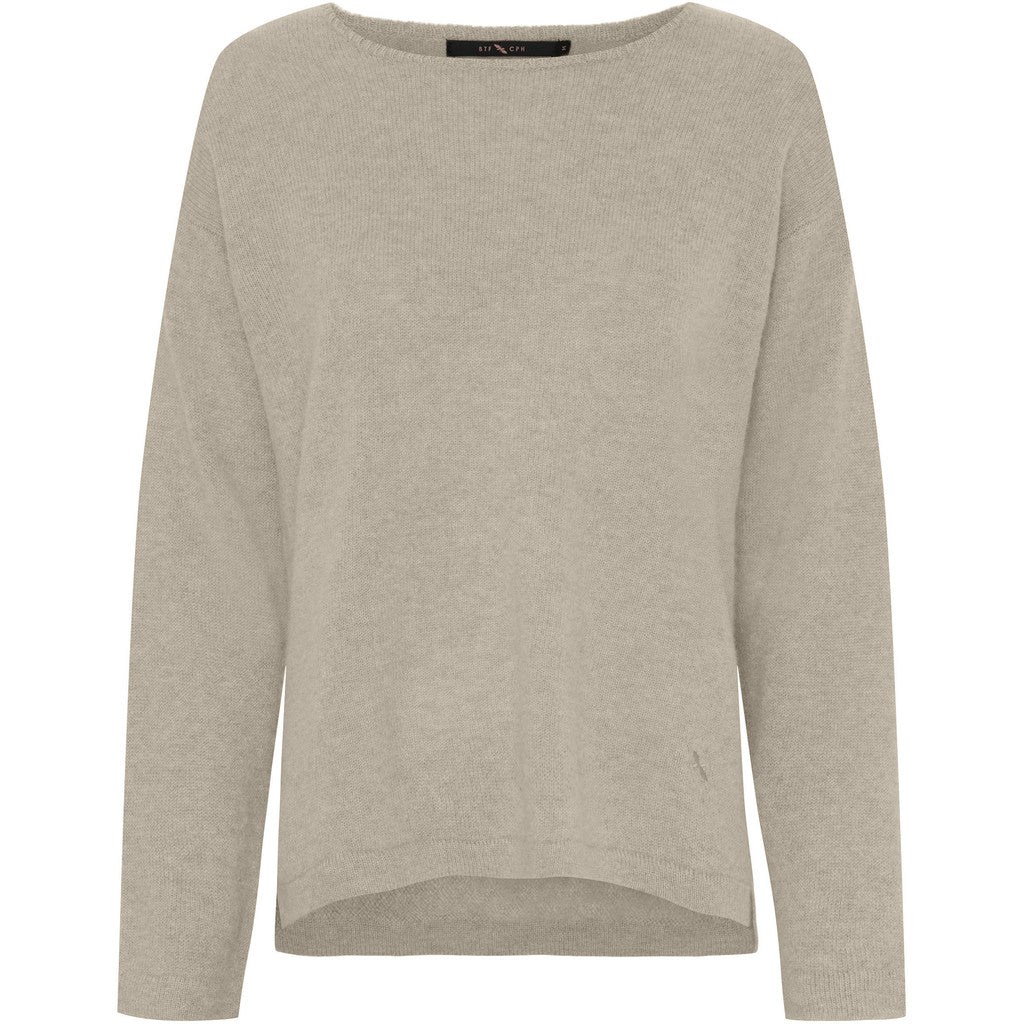 BTFCPH Eksklusiv pullover i 100% cashmere Knit Natural Beige