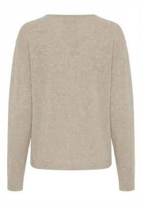 BTFCPH Eksklusiv pullover i 100% cashmere Pullovers Beige Melange