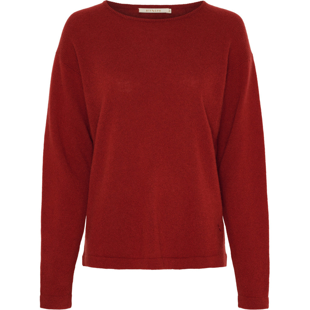 BTFCPH Eksklusiv pullover i 100% cashmere Pullovers Brick Red