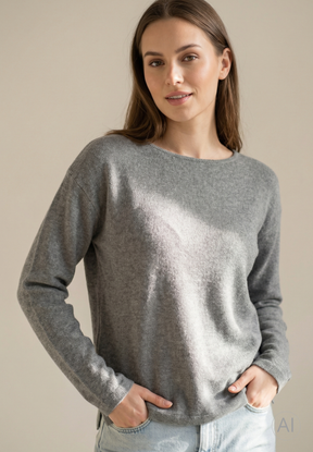 BTFCPH Eksklusiv pullover i 100% cashmere Pullovers Grå