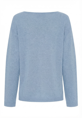 BTFCPH Eksklusiv pullover i 100% cashmere Pullovers Light Blue Melange