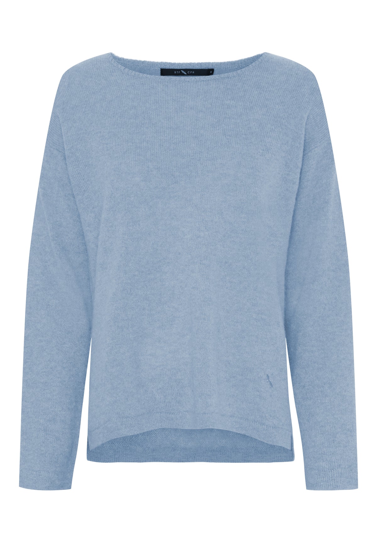 BTFCPH Eksklusiv pullover i 100% cashmere Pullovers Light Blue Melange