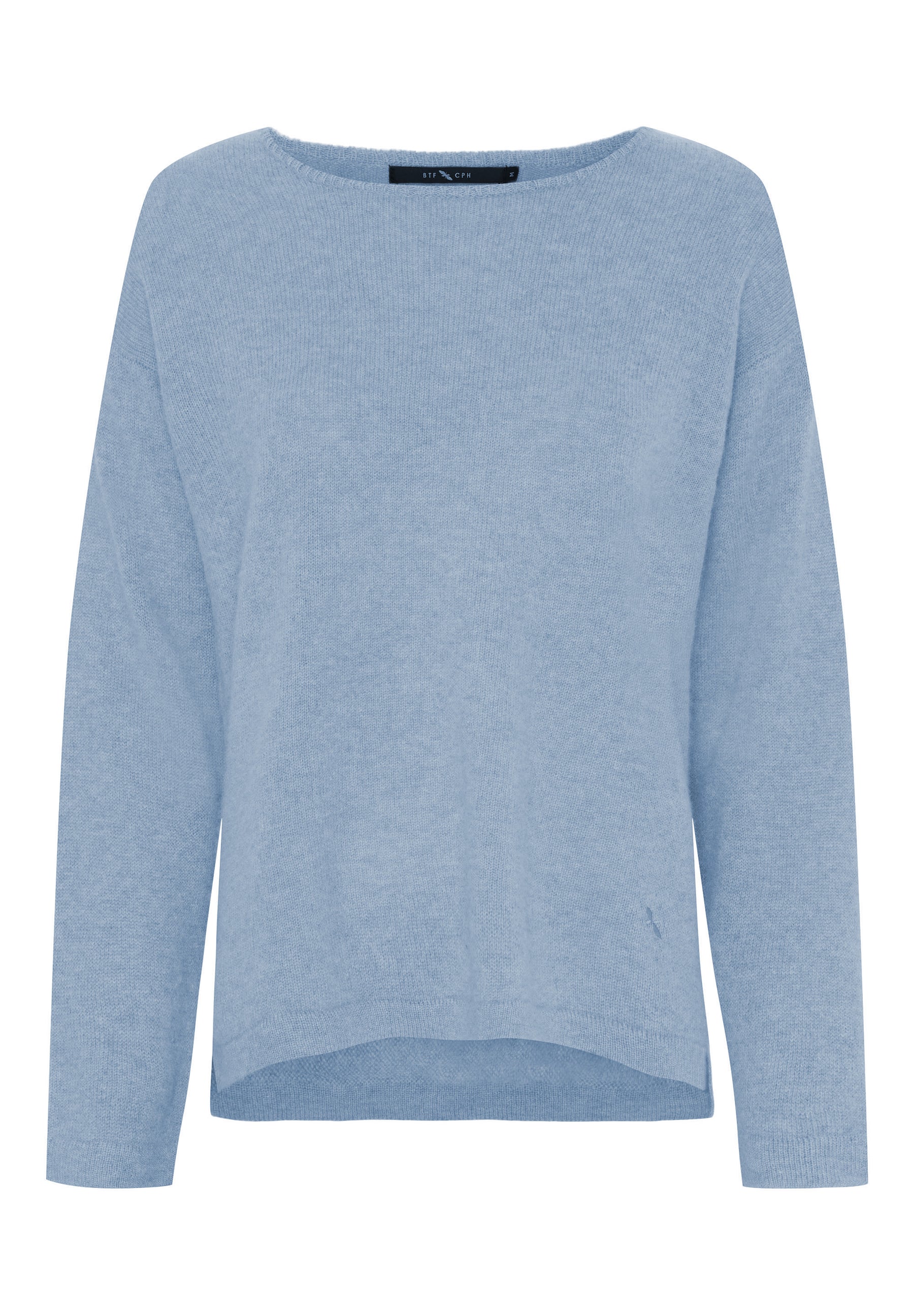 BTFCPH Eksklusiv pullover i 100% cashmere Pullovers Light Blue Melange