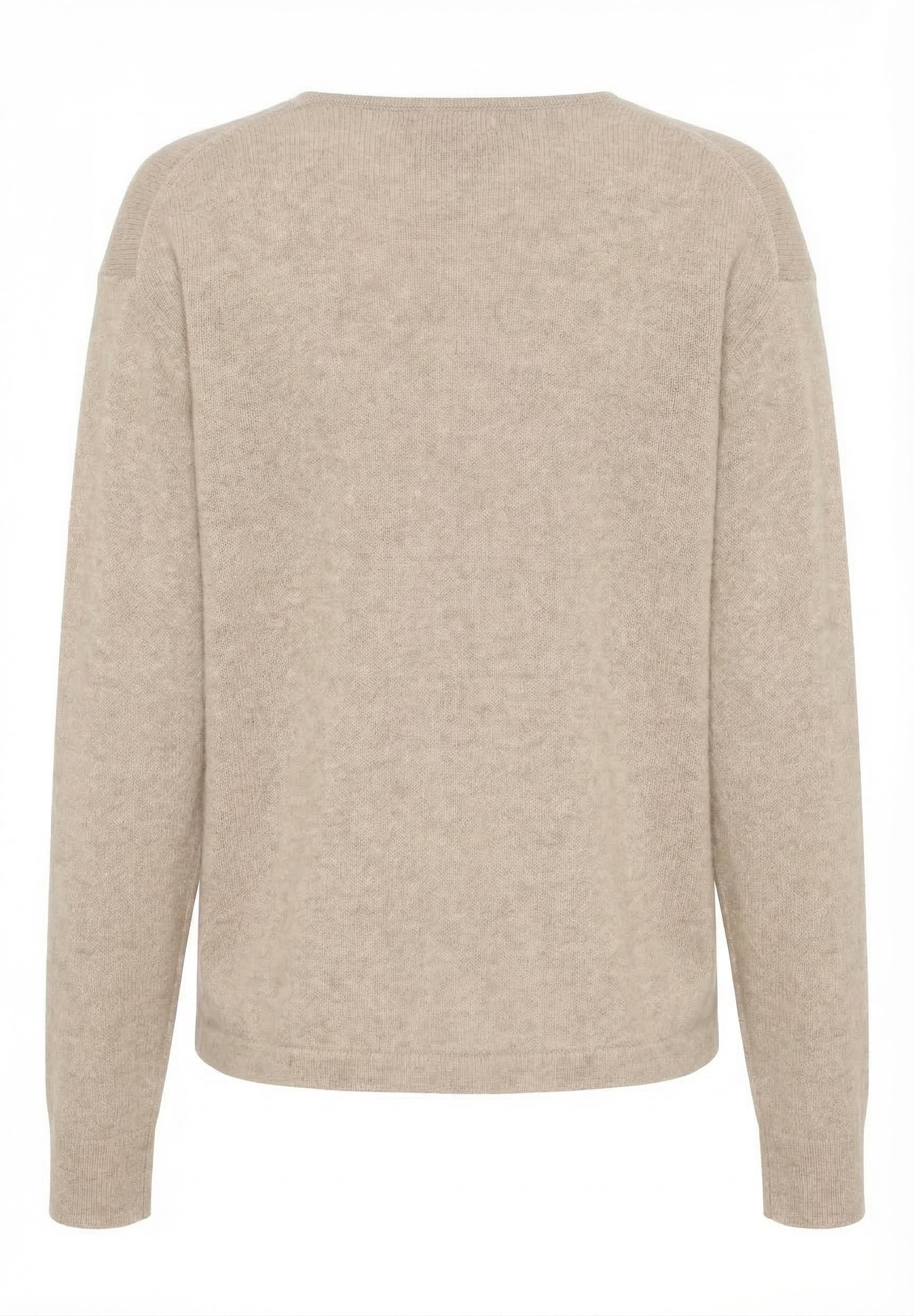 BTFCPH Eksklusiv pullover i 100% cashmere Pullovers Nougat Melange
