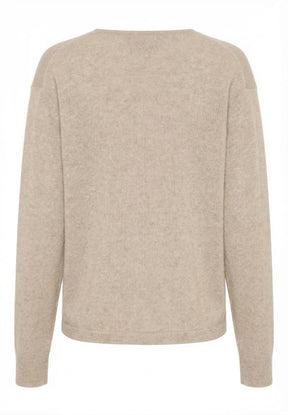 BTFCPH Eksklusiv pullover i 100% cashmere Pullovers Nougat Melange
