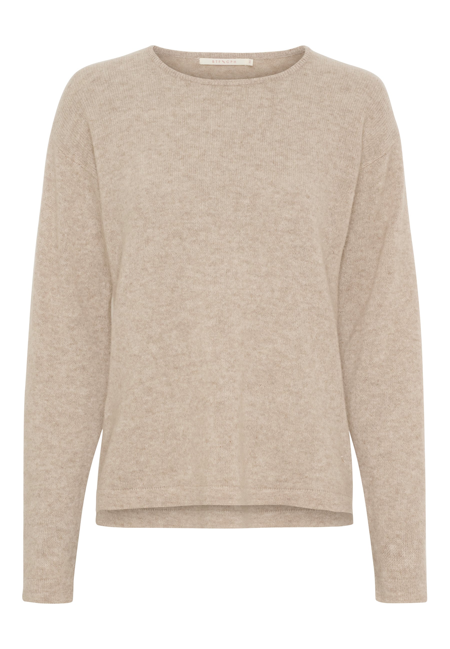 BTFCPH Eksklusiv pullover i 100% cashmere Pullovers Nougat Melange