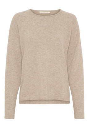 BTFCPH Eksklusiv pullover i 100% cashmere Pullovers Nougat Melange