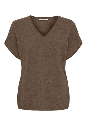 BTFCPH Eksklusiv pullover i 100% cashmere med korte ærmer Knit Brun