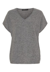 BTFCPH Eksklusiv pullover i 100% cashmere med korte ærmer Knit Grå