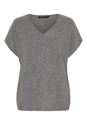 BTFCPH Eksklusiv pullover i 100% cashmere med korte ærmer Knit Grå