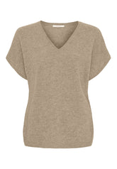 BTFCPH Eksklusiv pullover i 100% cashmere med korte ærmer Knit Natural Brown