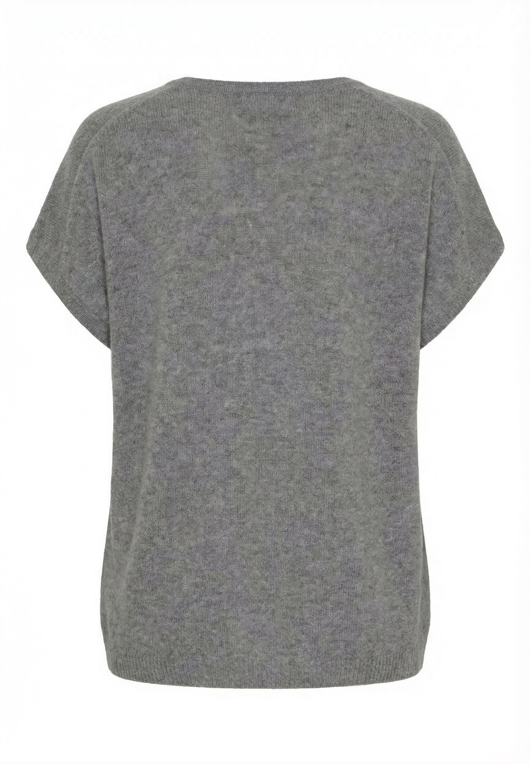 BTFCPH Eksklusiv pullover i 100% cashmere med korte ærmer Pullovers Grå
