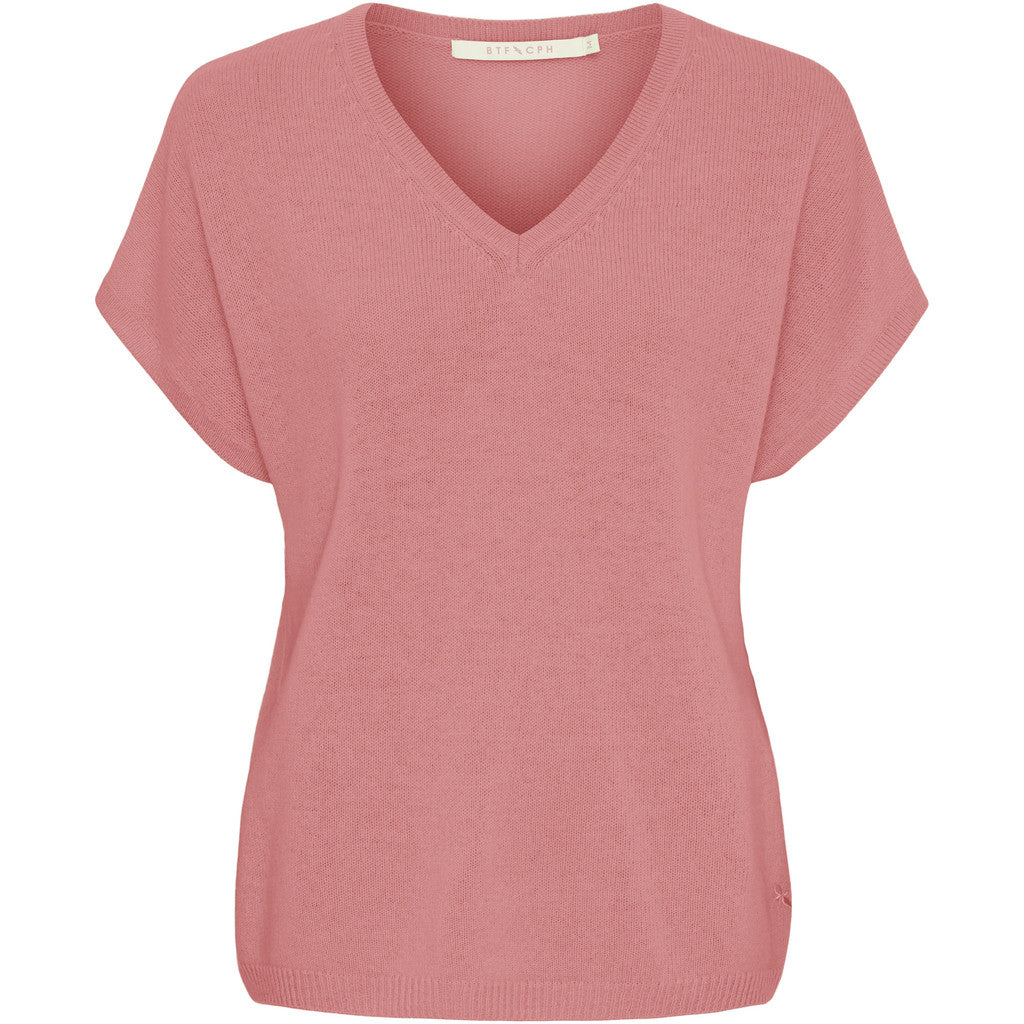 BTFCPH Eksklusiv pullover i 100% cashmere med korte ærmer Pullovers Rosa