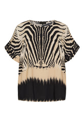 NO. 1 BY OX Elegant T-shirt Bluser Grå
