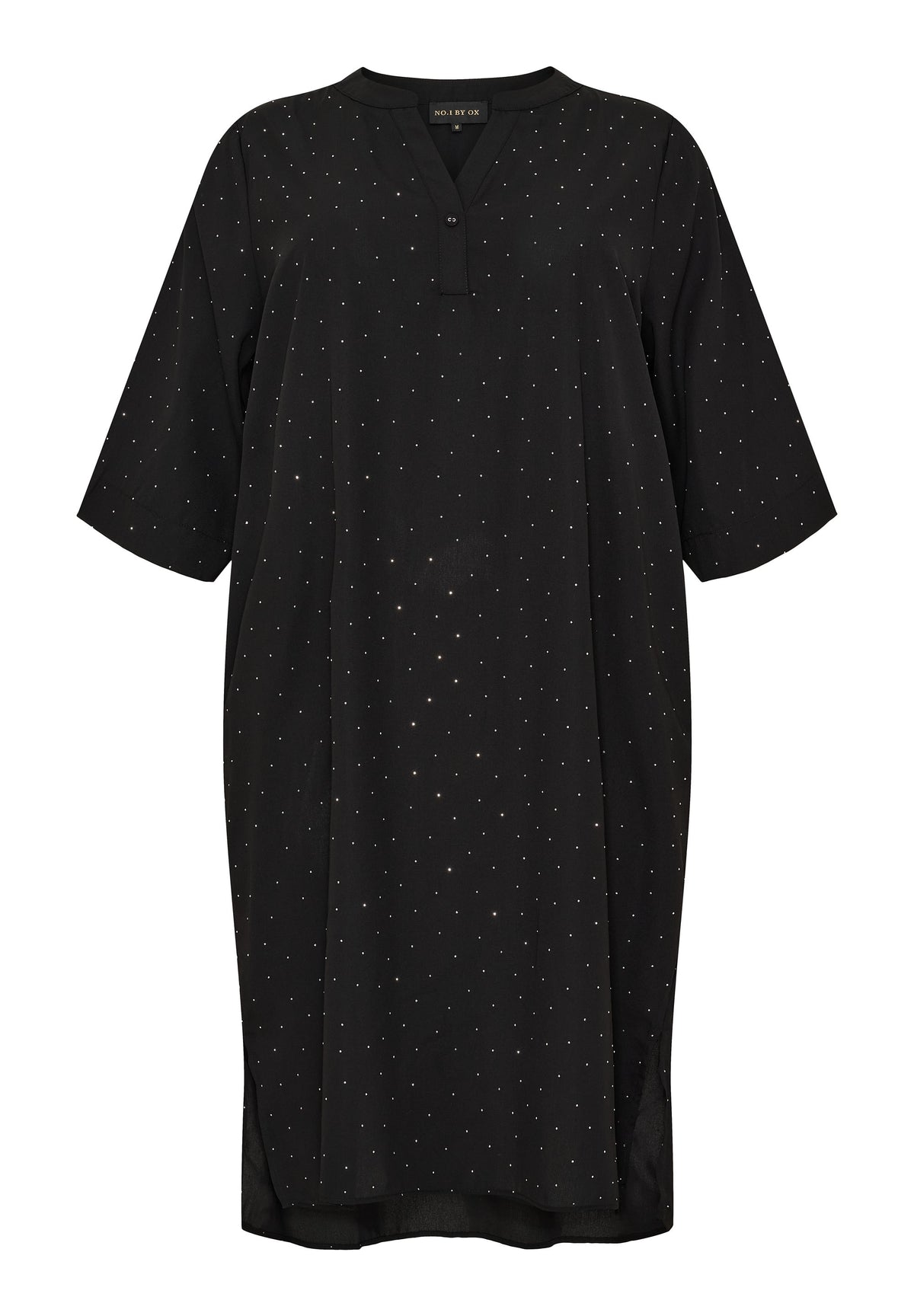 NO. 1 BY OX Elegant kjole med glitrende detaljer Kjoler Black w Silver stones
