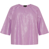 NO. 1 BY OX Elegant og feminin bluse med 3/4 ærmer Bluser Paisley Purple