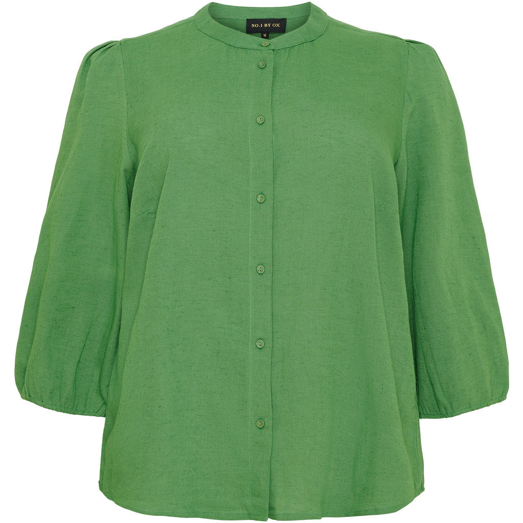 NO. 1 BY OX Elegant skjorte med 3/4 ærmer Skjorter Grøn