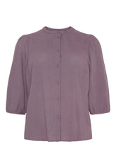 NO. 1 BY OX Elegant skjorte med 3/4 ærmer Skjorter Purple Sage