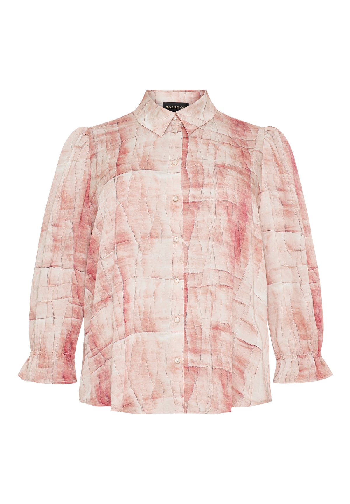 NO. 1 BY OX Elegant skjorte med 3/4 ærmer Skjorter Light pink earth print