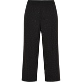NO. 1 BY OX Elegante bukser med glitrende detaljer Bukser Black w Silver stones
