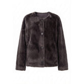 NO. 1 BY OX Fake fur Jacket Jakker Brun