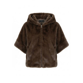 NO. 1 BY OX Fake fur Jacket Jakker Brun
