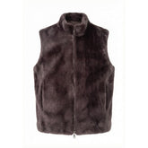 NO. 1 BY OX Fake fur Vest Veste Brun