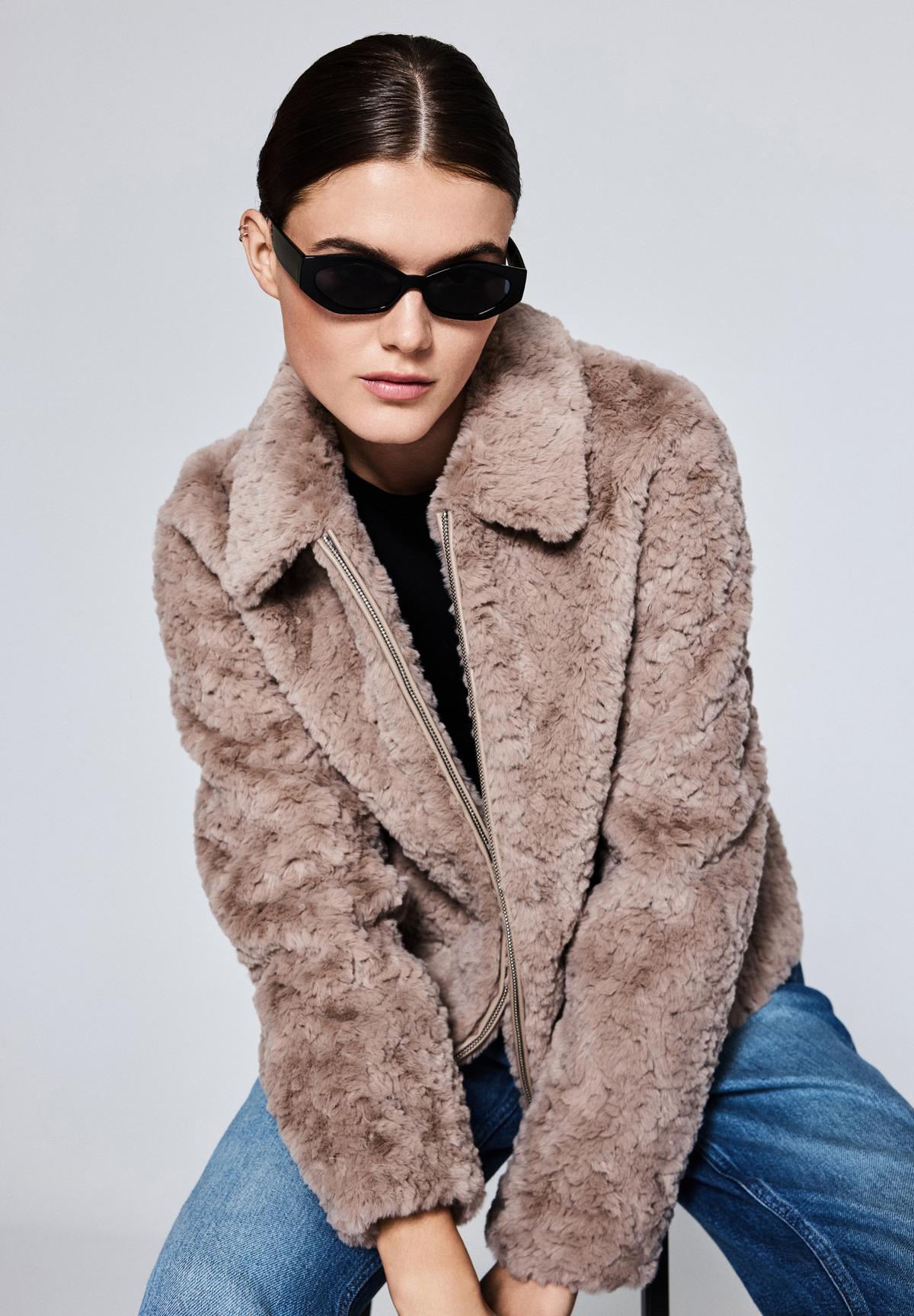 NOTYZ Faux fur jakke Jakker Brun