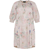 NO. 1 BY OX Feminin kjole Kjoler Sand w Butterfly print