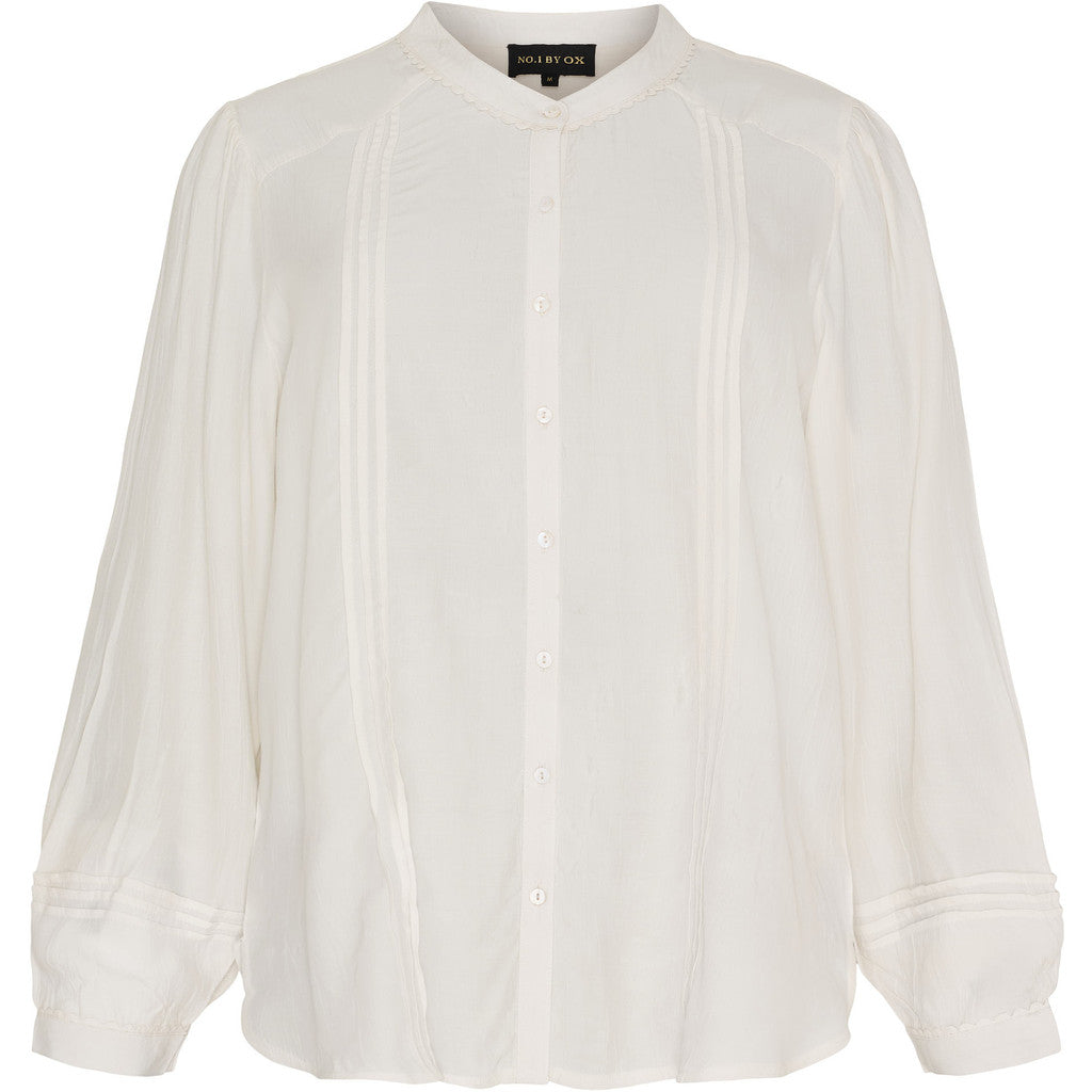 NO. 1 BY OX Feminine skjorte Skjorter Cream White