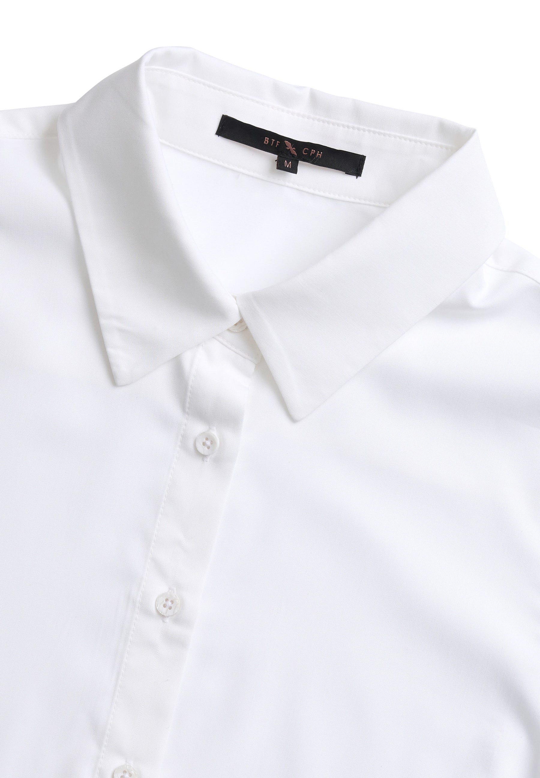 BTFCPH Figursyet bambusskjorte Skjorter Hvid