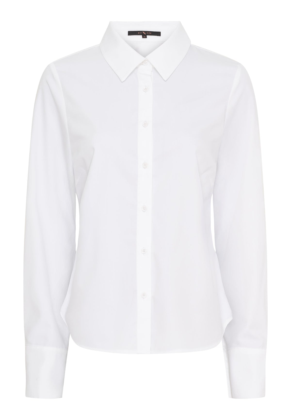 BTFCPH Figursyet bambusskjorte Skjorter Hvid