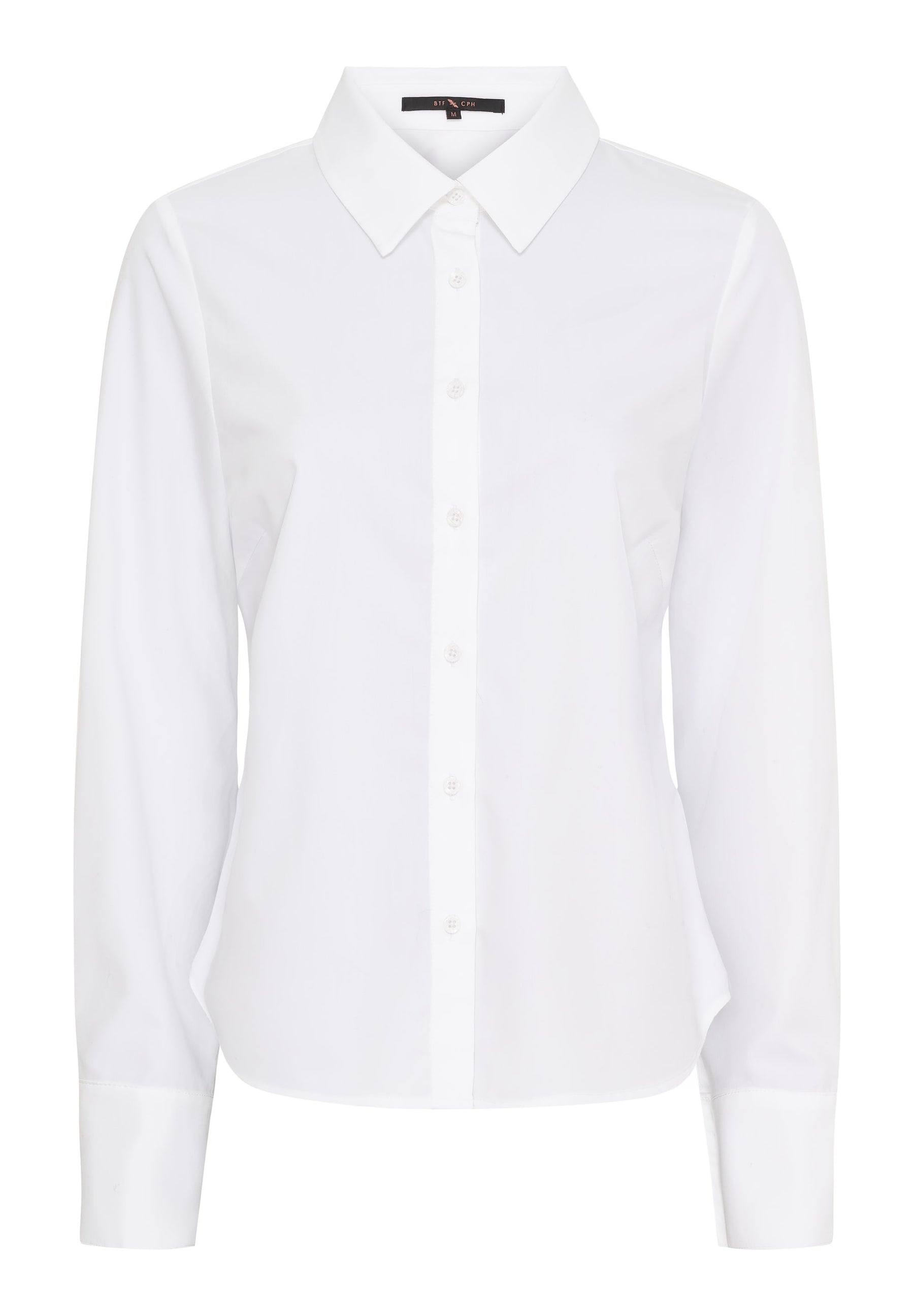 BTFCPH Figursyet bambusskjorte Skjorter Hvid