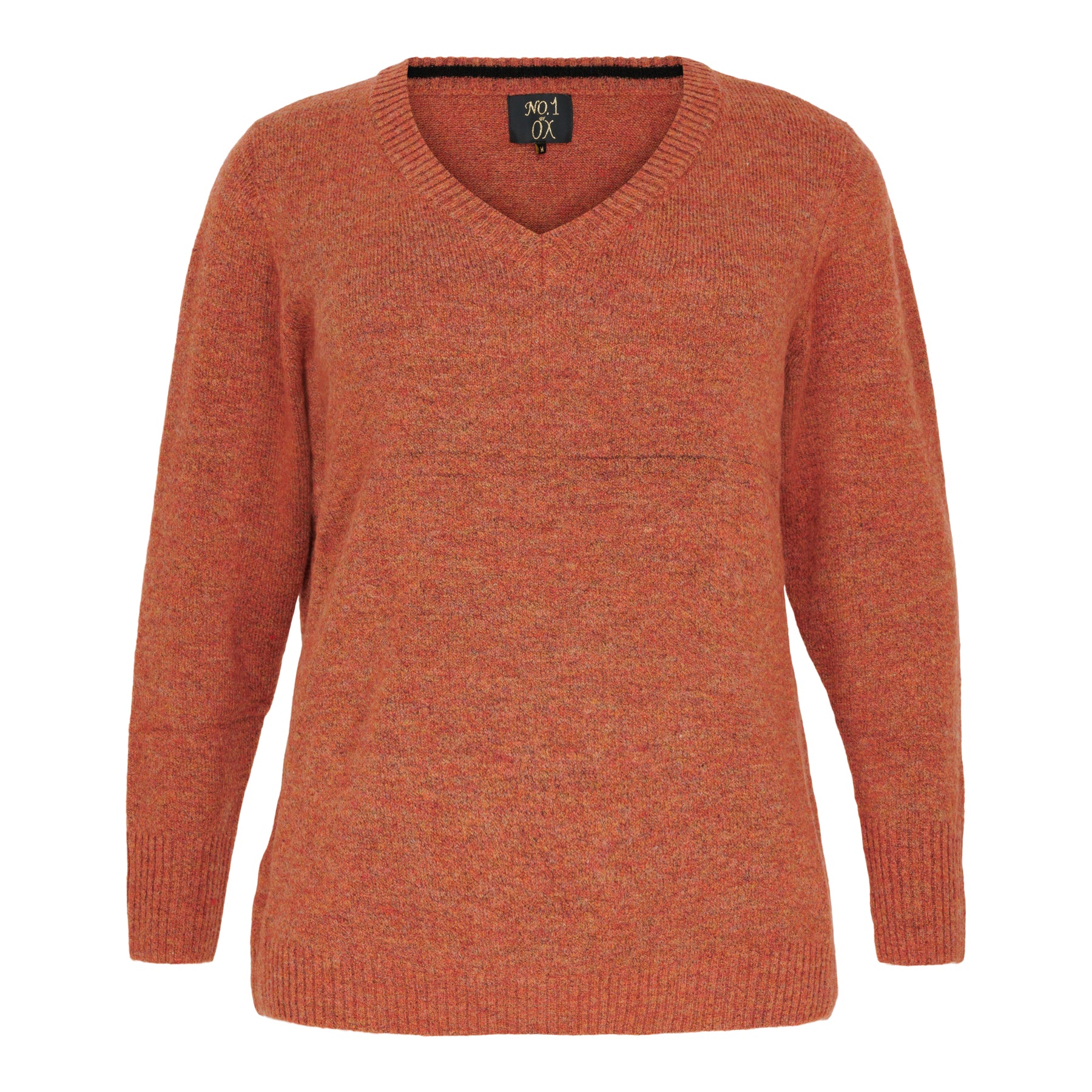 NO. 1 BY OX Finstrikket sweater Sweaters Brun