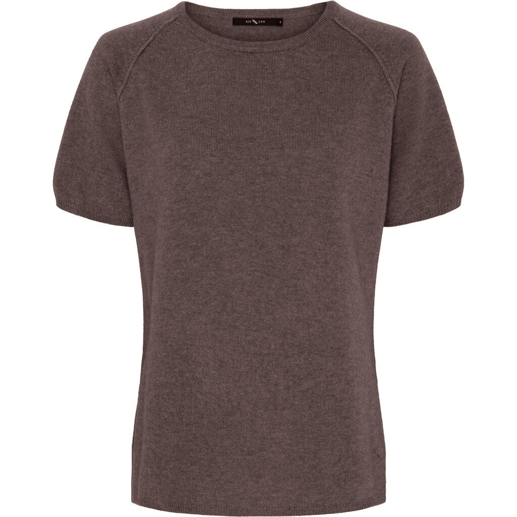 BTFCPH Finstrikket t-shirt i cashmere blanding Knit Brun