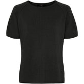 BTFCPH Finstrikket t-shirt i cashmere blanding Knit Sort