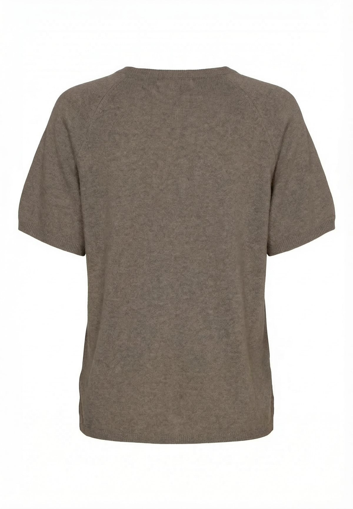 BTFCPH Finstrikket t-shirt i cashmere blanding Pullovers Ash Brown Melange