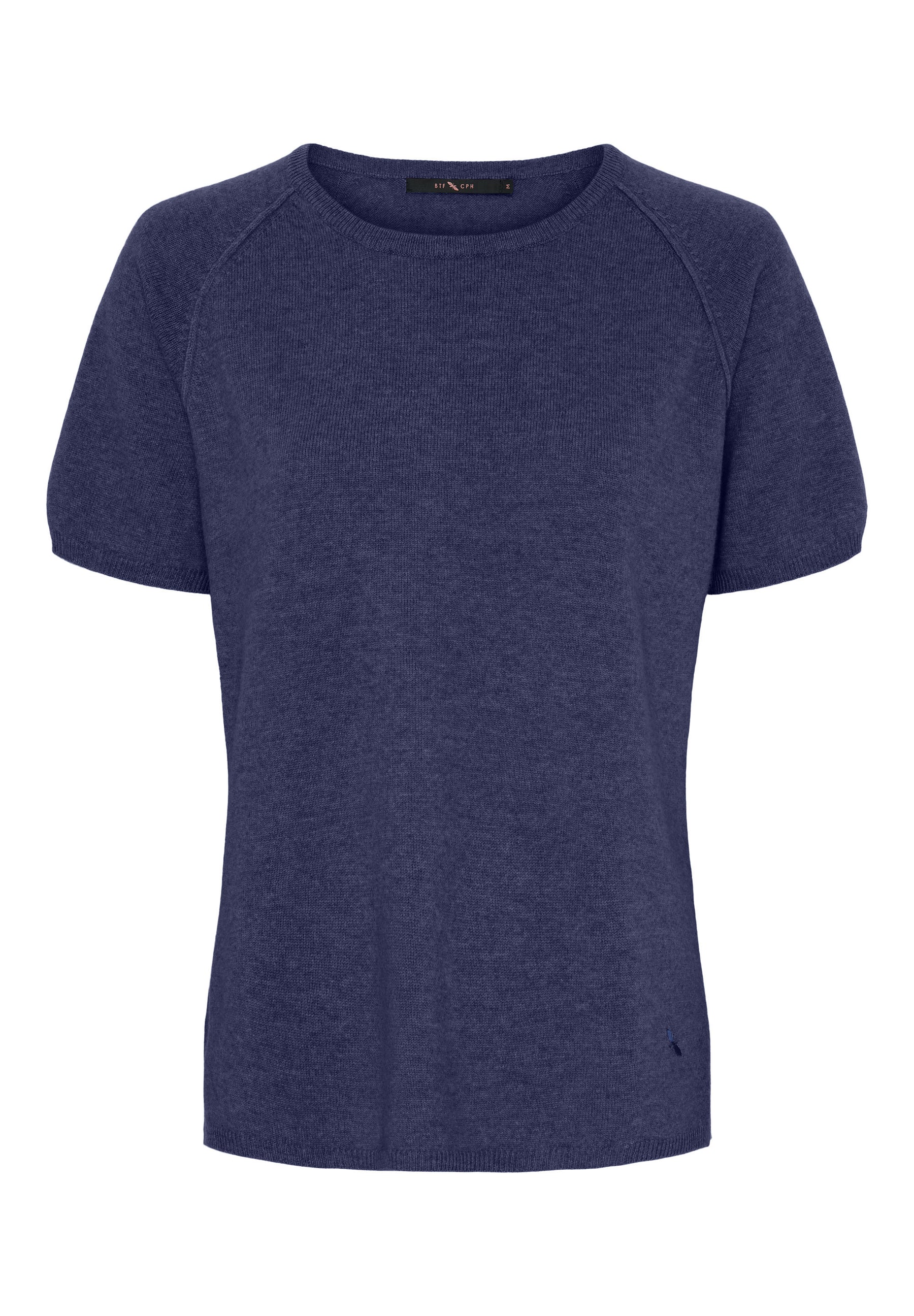 BTFCPH Finstrikket t-shirt i cashmere blanding Pullovers Blå