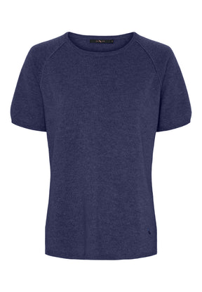 BTFCPH Finstrikket t-shirt i cashmere blanding Pullovers Blå