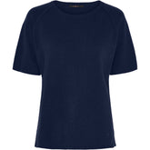 BTFCPH Finstrikket t-shirt i cashmere blanding Pullovers Blå