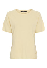BTFCPH Finstrikket t-shirt i cashmere blanding Pullovers French Vanilla