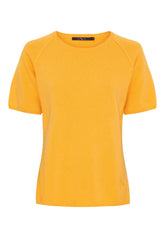 BTFCPH Finstrikket t-shirt i cashmere blanding Pullovers Gul