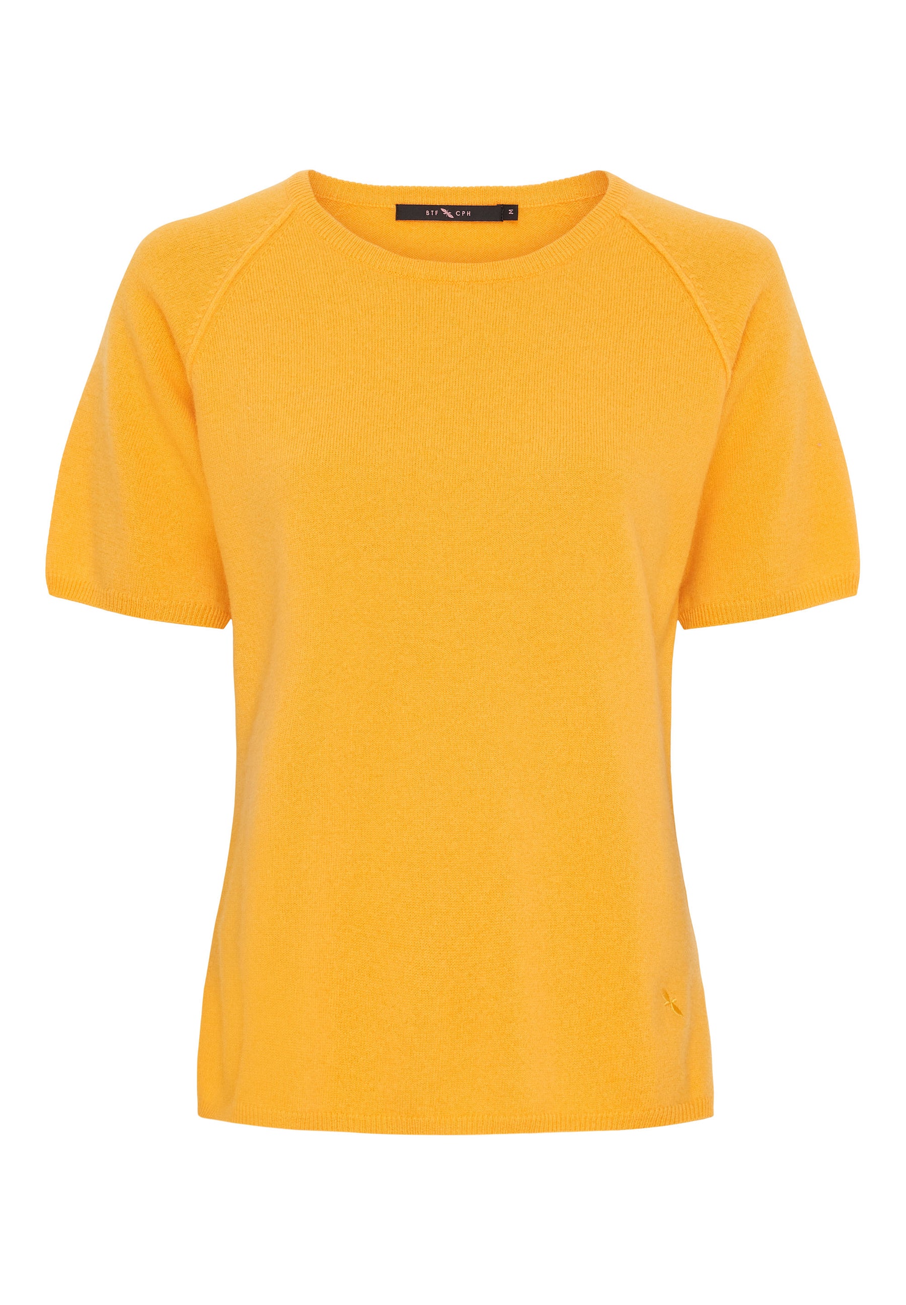 BTFCPH Finstrikket t-shirt i cashmere blanding Pullovers Gul