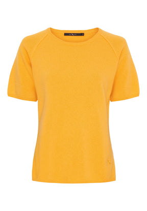 BTFCPH Finstrikket t-shirt i cashmere blanding Pullovers Gul