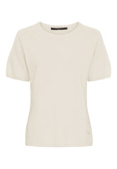 BTFCPH Finstrikket t-shirt i cashmere blanding Pullovers Hvid