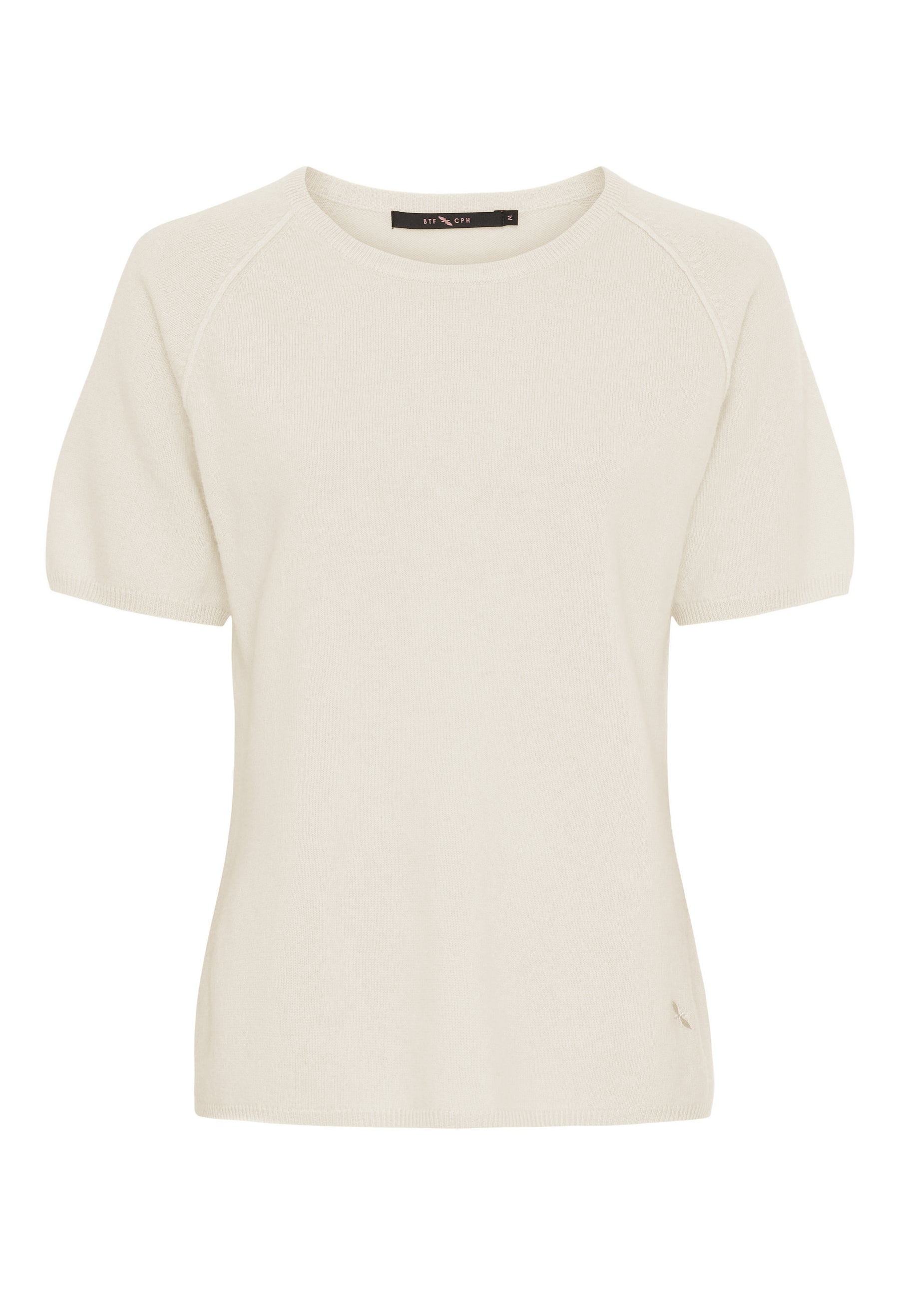 BTFCPH Finstrikket t-shirt i cashmere blanding Pullovers Hvid