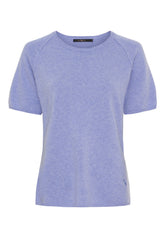 BTFCPH Finstrikket t-shirt i cashmere blanding Pullovers Lavander Blue Melange