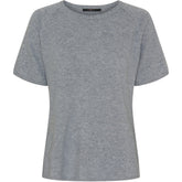 BTFCPH Finstrikket t-shirt i cashmere blanding Pullovers Marble Melange